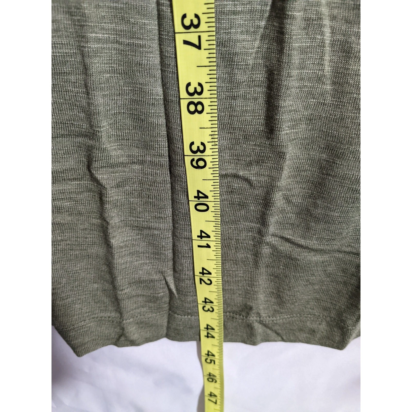 VETEMENTS TShirt Vestito Manica Corta Midi Jessica Simpson Verde S Girocollo Tasche Casual Strato