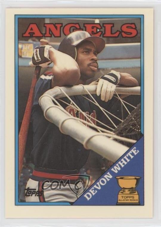 1988 Topps All-Star Rookie Collector's Edition (Tiffany) Devon White #192 0p7e