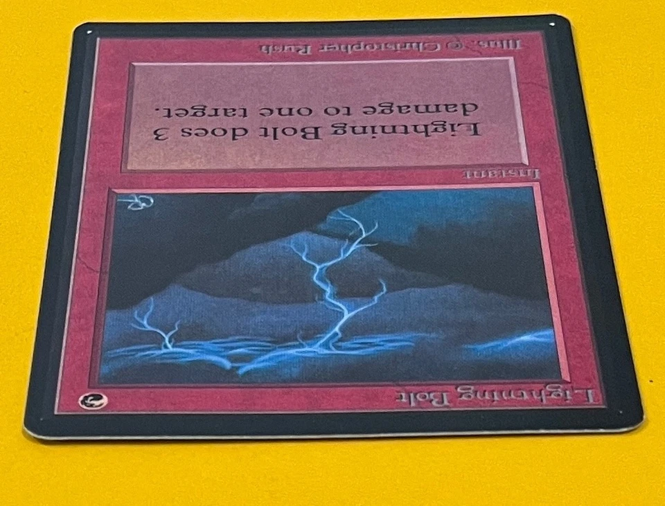 MTG LIGHTNING BOLT Beta (OldManMTG 012-178) - Image 3 of 4