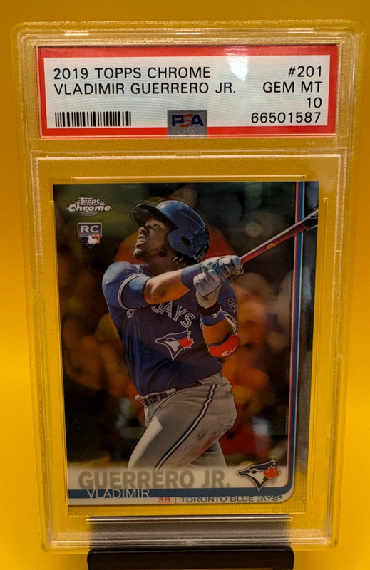 2019 Topps Chrome Vladimir Guerrero Jr. RC Rookie #201 Blue Jays PSA 10 GEM MINT