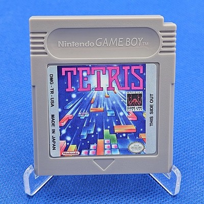 Tetris Game Boy Cartridge DMG-TR-USA US Version Rev 1.1 Tested Working (reshell)