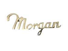 For Vintage / Classic Morgan Scripted Brass Badge Emblem