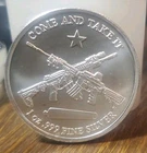 Molon Labe Come And Take It 1oz Fine Silver Art Round BU Coin