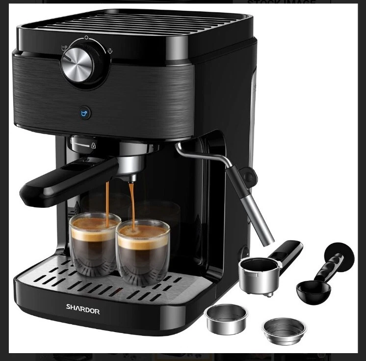 SHARDOR Espresso Coffee Machine 15 Bar Fast Heating Milk Frother/Steam Wand