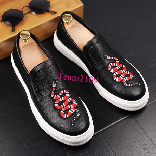 Scarpe casual da uomo Mocassini da Uomo Britannico ricamato Casual Mocassini Scarpe Festa Taglia guida Oxfords Scarpe casual da uomo Mocassini da Uomo Britannico ricamato Casual Mocassini Scarpe Festa Taglia guida Oxfords