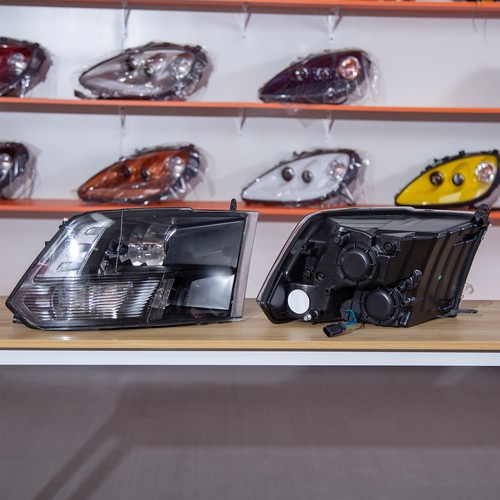 Fits Dodge Ram 1500 - 3500 2009-2018 Headlights Assembly Pair Chrome/Black - Bild 35 von 39