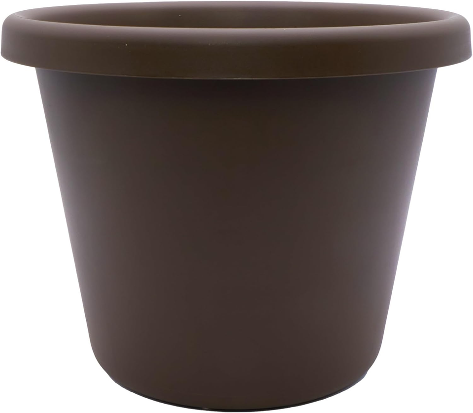 17" round Classic Planter, Plastic Plant Pot for Indoor Outdoor Plants