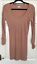 thumbnail 1  - New Look, Women’s Pink Longline Ribbed Top, Size 16, Stretch VGC