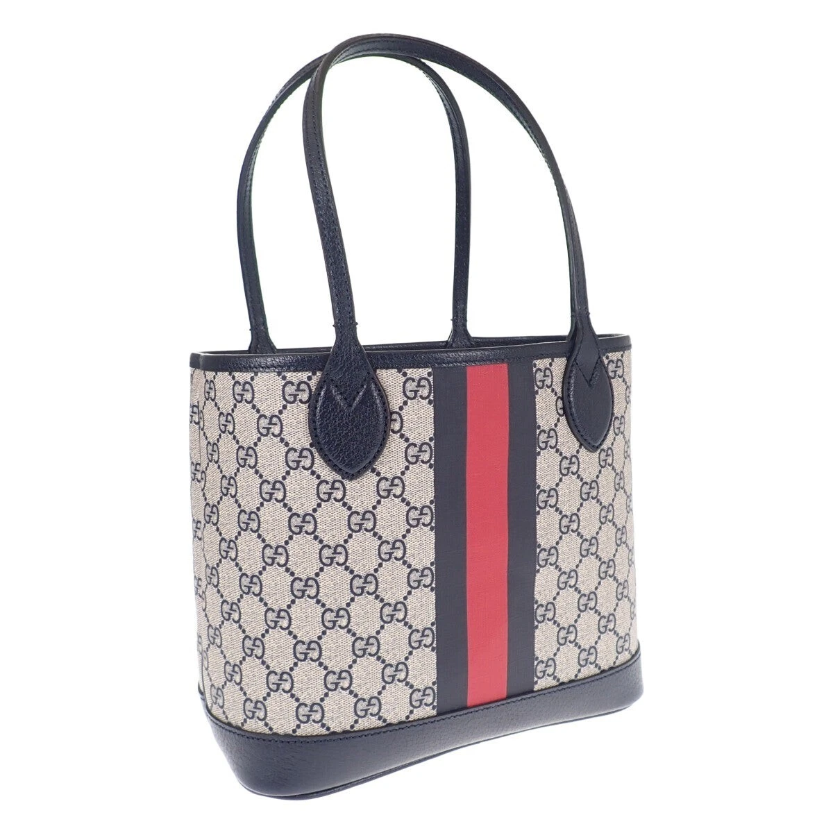 GUCCI Suede Patent GG Web Small Ophidia Tote Bag Black | FASHIONPHILE