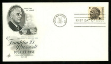 FDR FRANKLIN ROOSEVELT STAMP COLLECTOR 1967 BKLT PANE SINGLE ARTCRAFT CACHET FDC