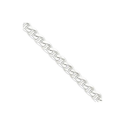 Chains .925 Sterling Silver 10.50MM Pave Flat Figaro Link Necklace Chains .925 Sterling Silver 10.50MM Pave Flat Figaro Link Necklace