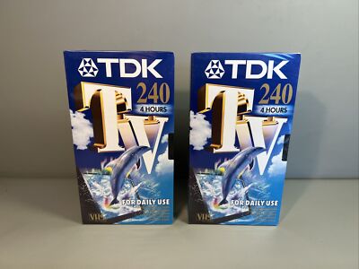 TDK VHS E-240 | Videokassetten 2 Stück | Neu OVP #D5