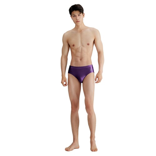 AMORESY Men Smooth Satin Underwear Quick Drying Breathable Briefs Sports Trunks - Picture 31 of 34