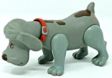 Pound Puppies 1988 Gray Dog Figure Toy PVC Rubber Tonka grey euc