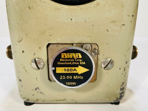 Vintage Bird Thruline Model 43 HAM Tube Radio RF Wattmeter w/ 25-60 MHz Element - Zdjęcie 4 z 11