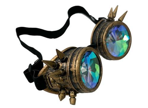 Vintage Steampunk Goggles Kaleidoscope Sunglasses Gothic Retro Cosplay Party NFS - Picture 24 of 46