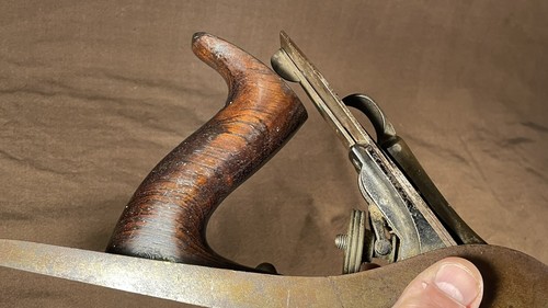 Antica suola in legno Stanley Bailey n. 5 suola liscia pat. 1910 Manici in palissandro - Foto 9 di 17