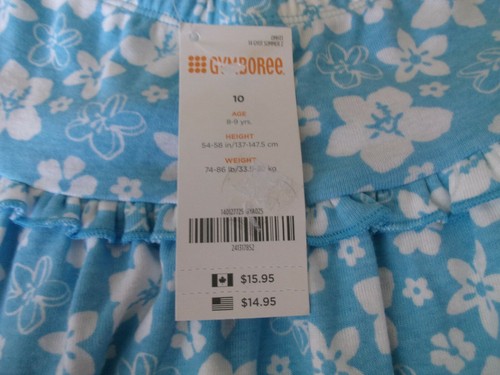NWT GYMBOREE SIZE 10 YEARS SKIRT CHURCH FALL SCHOOL SUMMER SPRING FLORAL BLUE - Bild 7 von 8