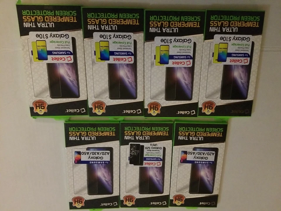 LOT OF 7) Cellet FULL COVERAGE ULTRA THIN TEMPERED GLASS SCREEN PROTECTOR - Image 2 of 3