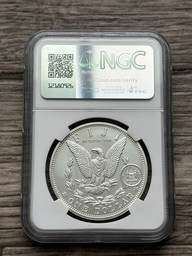 "1884-CC" NGC MS-70! 2023 FIJI MORGAN DOLLAR - Picture 2 of 2