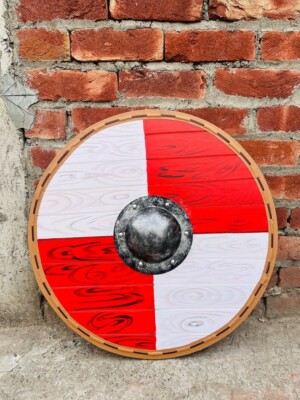 Medieval Wooden Viking Authentic Battle Warrior Handmade Shield