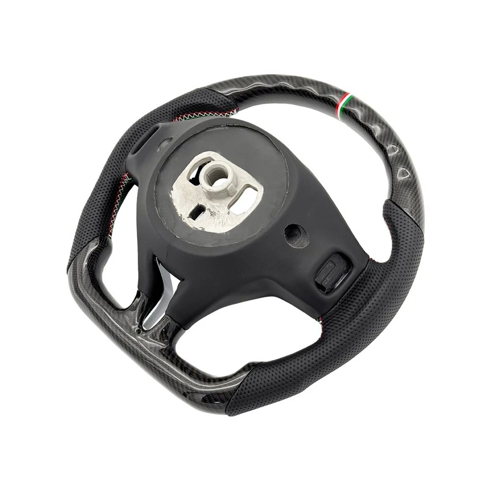 Volante tricolor de fibra de carbono REVESOL para 16-24 Maserati Levante / Ghibli Foto 4 de 4