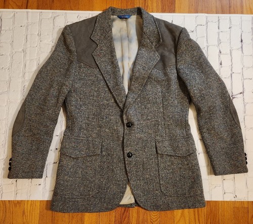 Veste En Tweed Vintage Pendleton - Grise, Taille L, 100% Laine, Fabriquée Aux USA, Très Bon état
