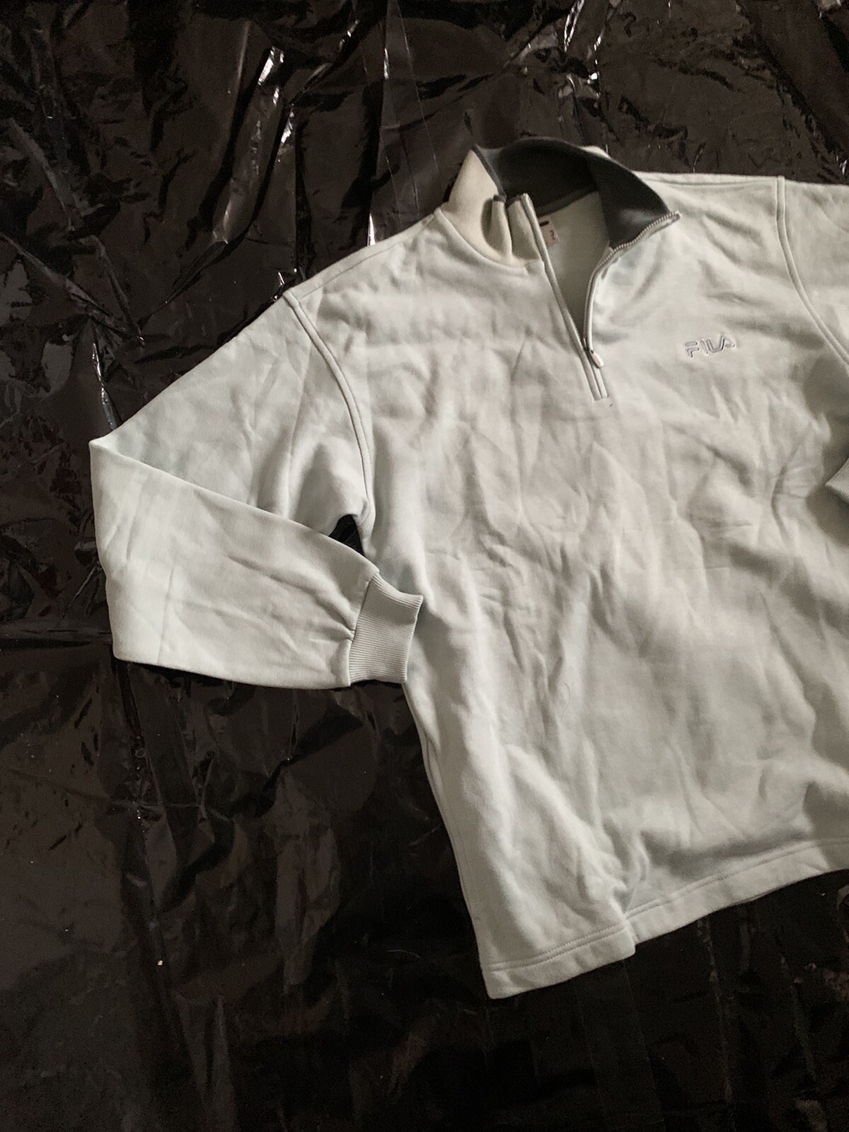 Pullover Fila taglia M retrò vintage felpa con cappuccio pullover Fila