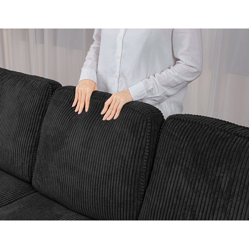 Retractable 3 Seater Sofa, Easy To Assemble, Suitable For Living Rooms, Apartmen - Picture 7 of 12