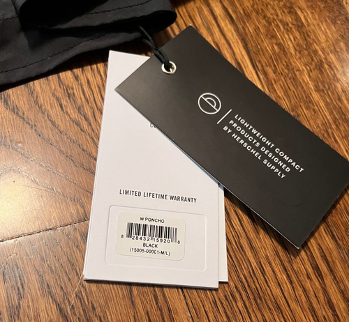 Herschel Voyage Poncho Damen M/L Reise leicht verstaubar atmungsaktiv Neu mit Etikett - Bild 5 von 5