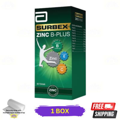 1 X Surbex Zink B Plus Hoch Stärke Vitamin B Verbessern Stamina Antistress 60's