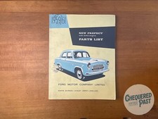 1959/61 FORD New Prefect O.H.V Engine Parts List England Workshop Manual Book