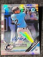 2019 Bowman Chrome SP REFRACTOR PROSPECT ROOKIE AUTO Victor Victor Mesa 16/25