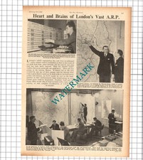 ARP Headquarters Sir Ernest Gowers Sir Edward Evans WW2  - 1940 Clipping