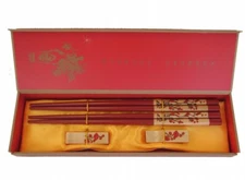 Gift Set of Advanced Wood Chopsticks with Pictures of Cherry Blossom