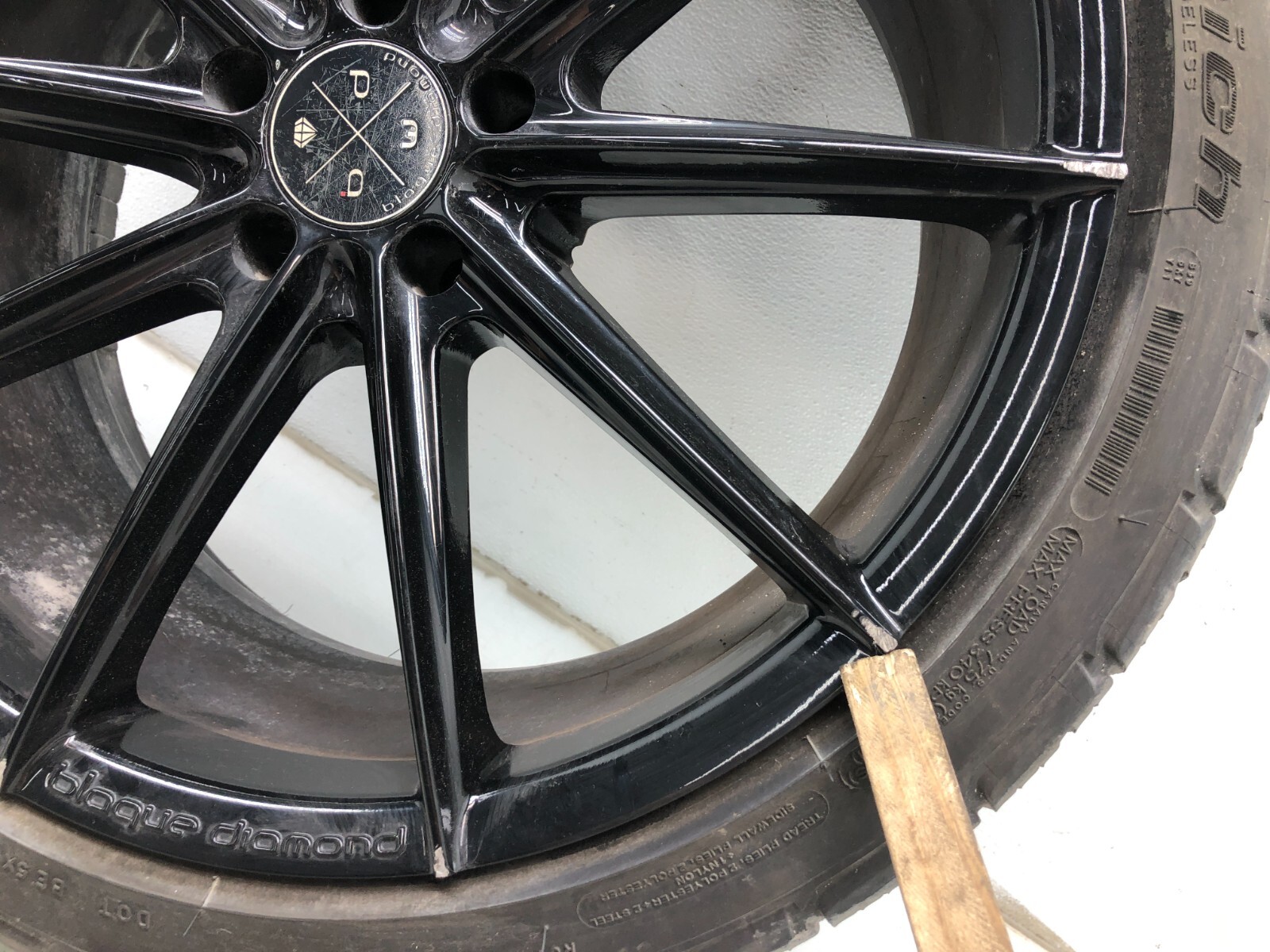 2014-2020 MASERATI GHIBLI S Q4 FRONT WHEEL RIM TIRE 20" 20x9 OEM BLAQUE DIAMOND.
