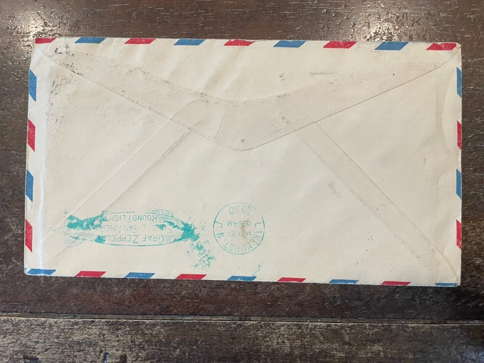 US Stamps #C15 $2.60 Graf Zeppelin APRIL 25 1930 Air Mail BEAUTIFUL PIECE - Image 2 of 2