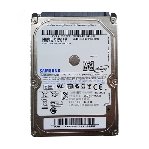 Samsung SpinPoint M7 640GB Internal 5400RPM SATA 2.5" (HM641JI) HDD Hard Drive - 第 1/4 張圖片