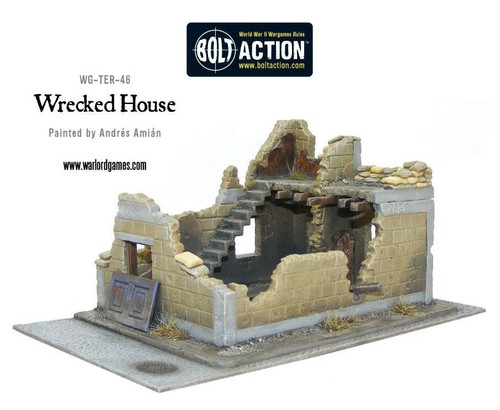 Bolt Action Wrecked House Terrain - Picture 3 of 5