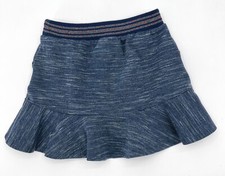 Cat  Jack Skirt Girls XS 4/5 Blue Pull On Elastic Waistband Pockets