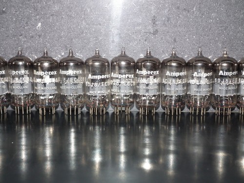 6DJ8 ECC88 Amperex Holland Matched Pair Tested NOS Dual Stage Getter - Picture 5 of 13