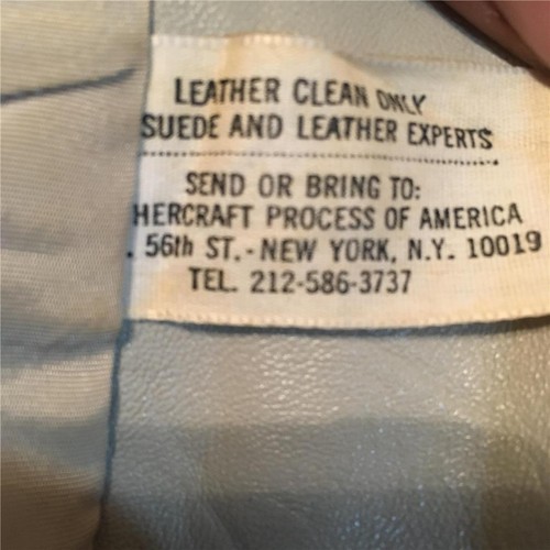 Vintage 70er graue Ledermanteljacke - Bild 10 von 10