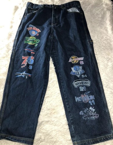 Rare Vintage 90s NBA Noble Jeans Denim 