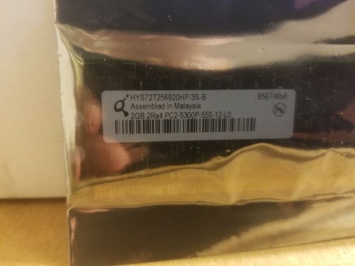 Qimonda HYS72T256920HP-3S-B 2GB PC2-5300 ECC DDR2-667MHz 240-pin ECC Registered - Picture 2 of 3