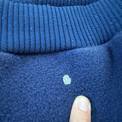 Patagonia Vintage 80s Zip Up Fleece Jacket Navy Blue Full Bomber 90s Deep Pile - Picture 15 of 15