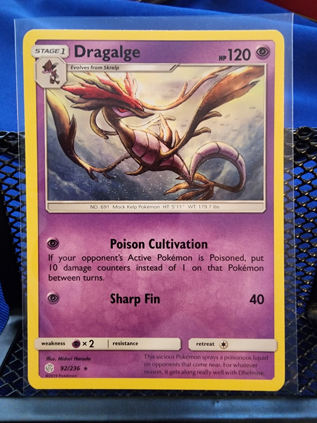 Pokemon : SM COSMIC ECLIPSE DRAGALGE 92/236 RARE
