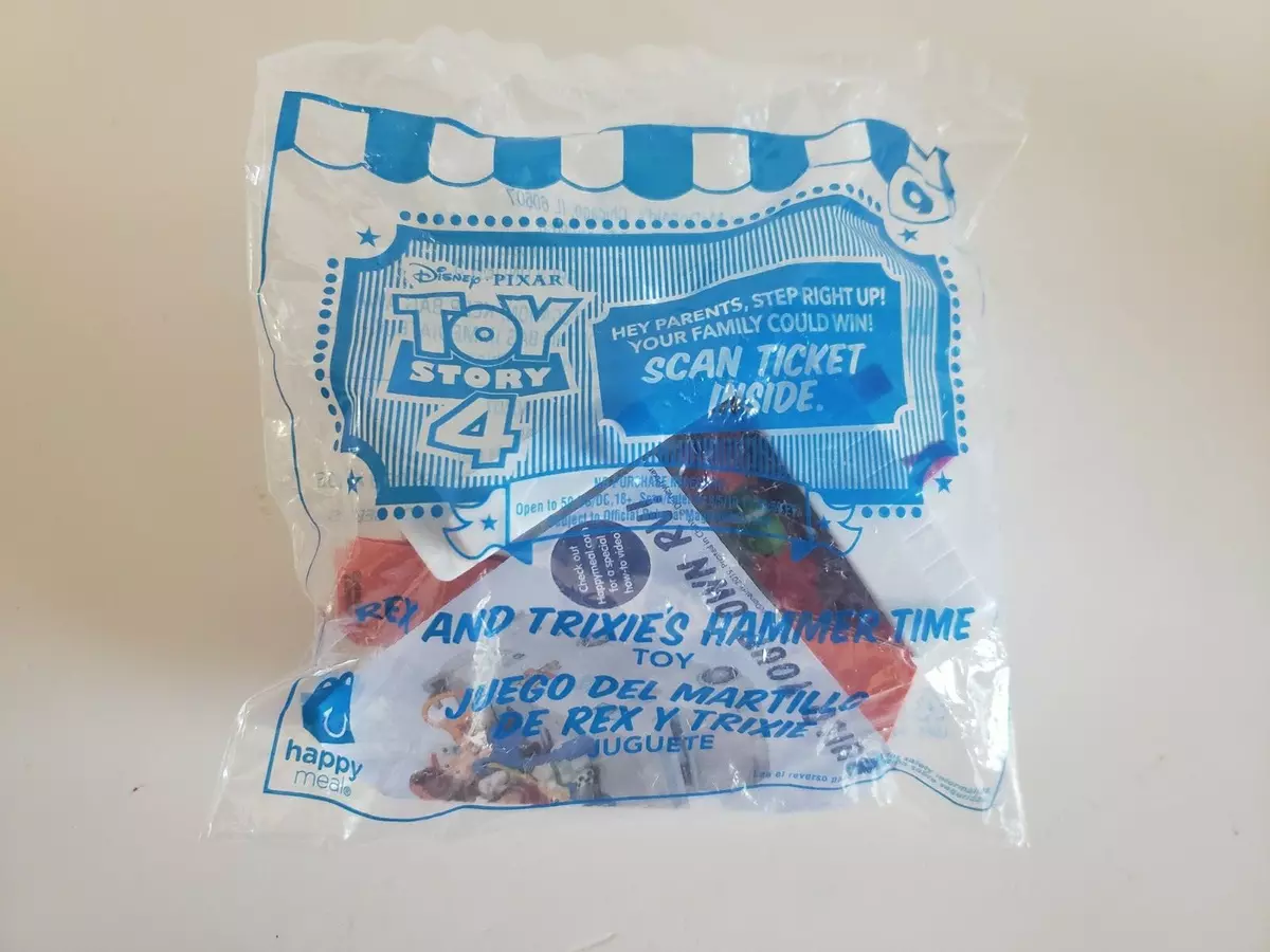 McDonald s 2019 Toy Story 4 Happy Meal Toy Rex Trixie s Hammer Time Toys