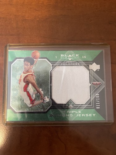 2004-05 Black Diamond Jerseys triple Diamond #JO Josh Childress Jersey 011/100