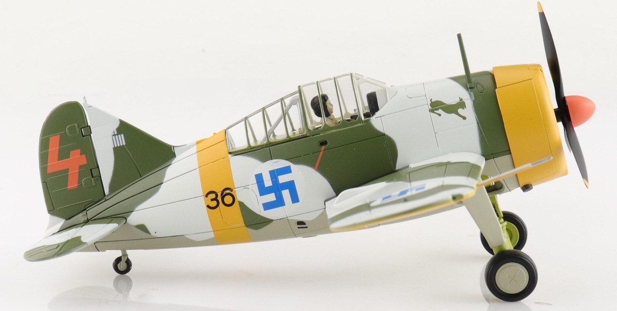 ★ホビーマスタ― 1/48ダイキャスト完成品 F2A-3バッファローHA7010 ☆ホビーマスタ― 1/48ダイキャスト完成品 F2A-3バッファロー