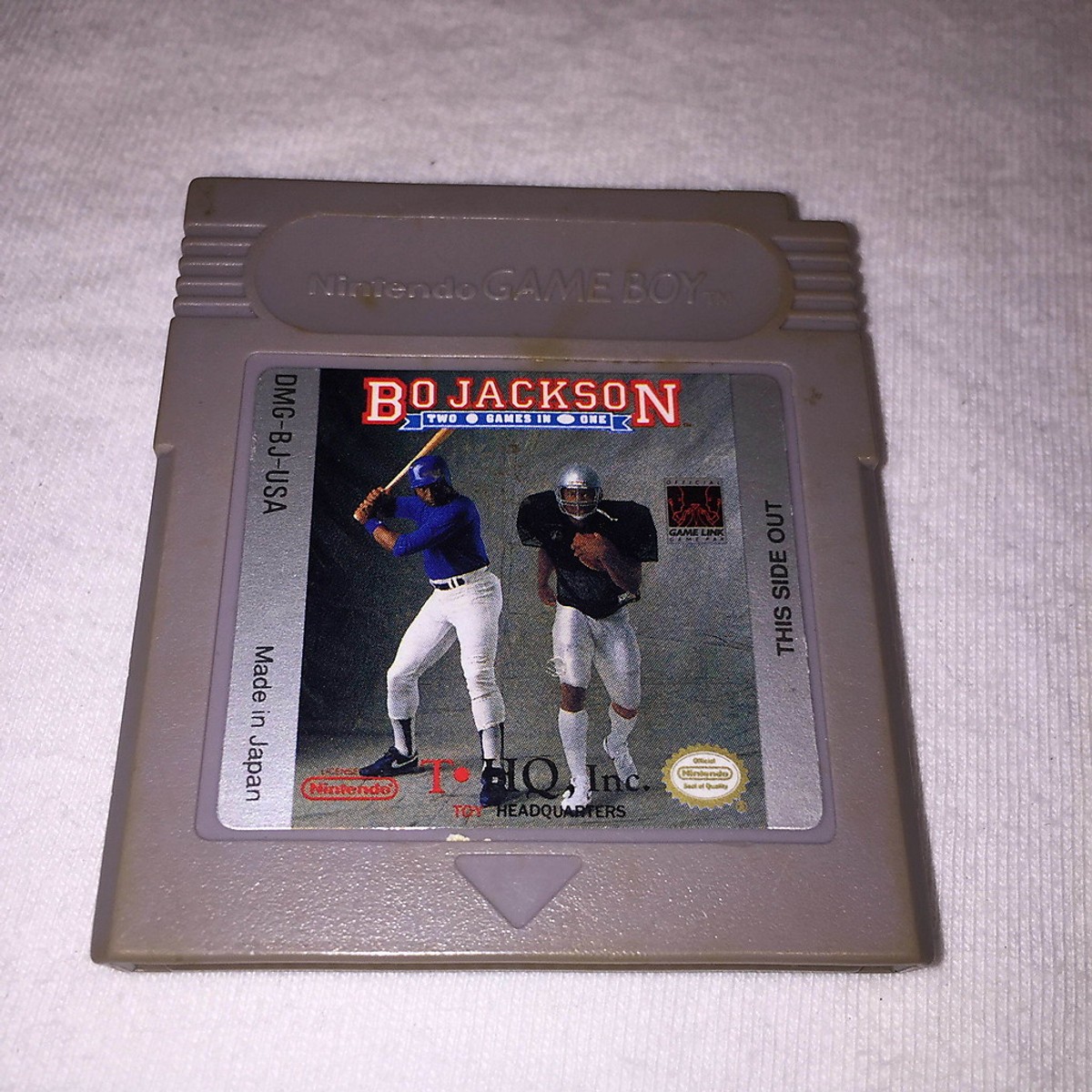 Bo Jackson: Two Games In One (Nintendo Game Boy) GB Game Cartridge Vr Nice!